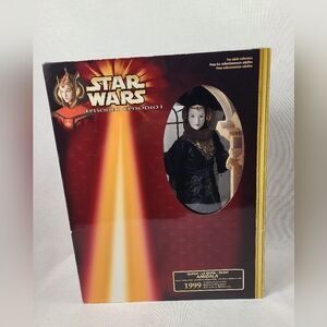 Star Wars Episode 1 Queen Amidala Black travel gown 1999 Portrait Edition New